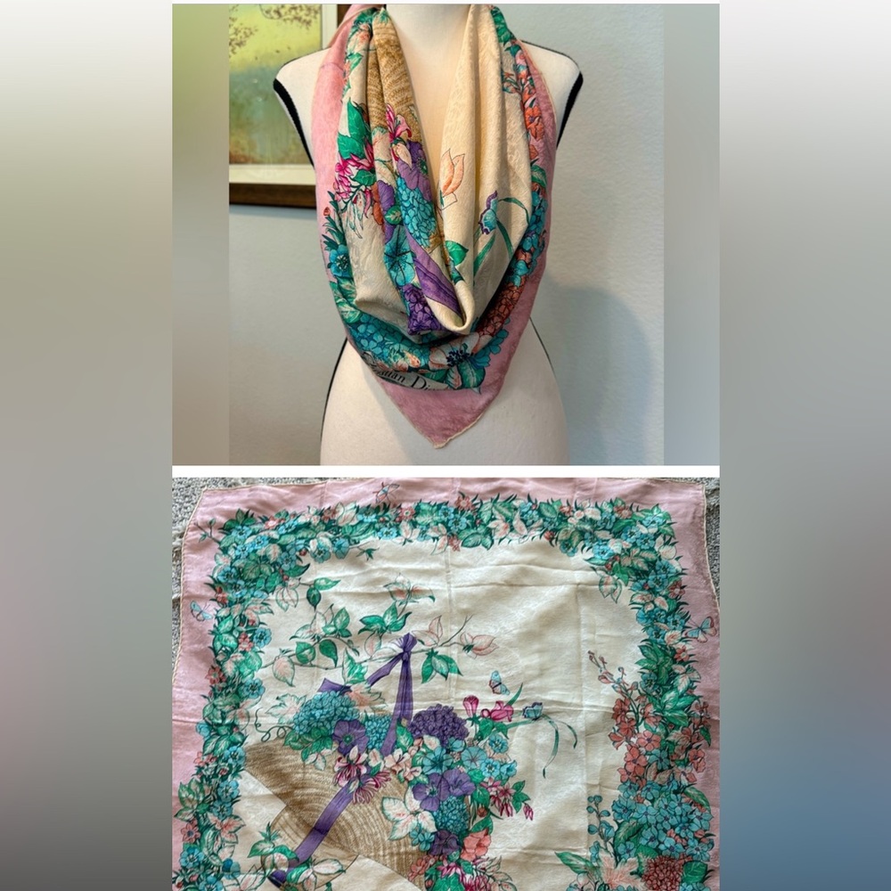 Authentic Dior silk scarf